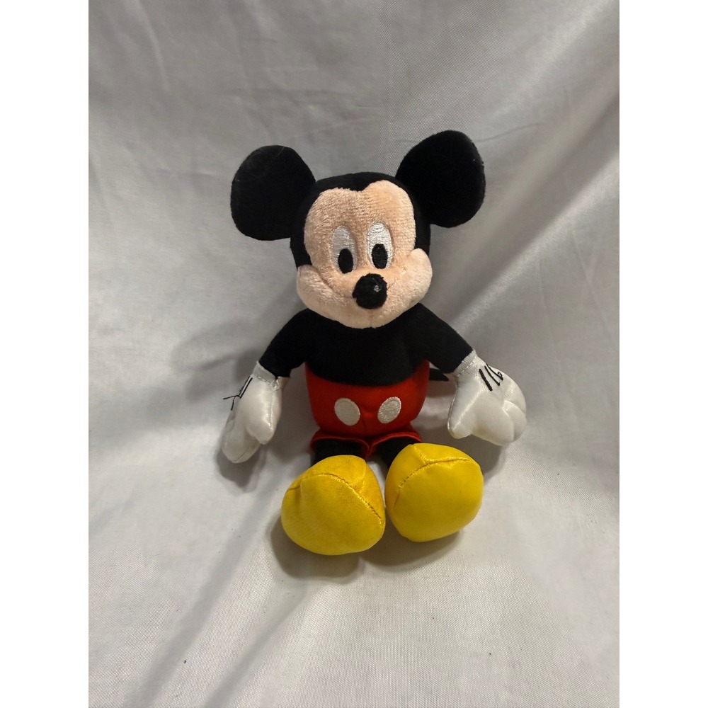 Disney Mickey Mouse Plush Stuffed Animal 9 Inch Classic Red Shorts Toy